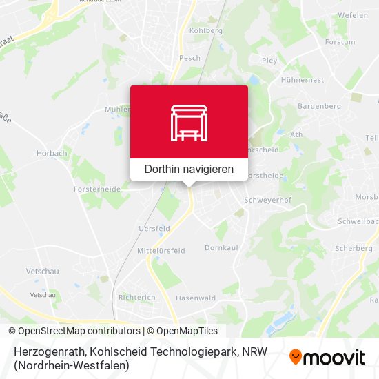 Herzogenrath, Kohlscheid Technologiepark Karte