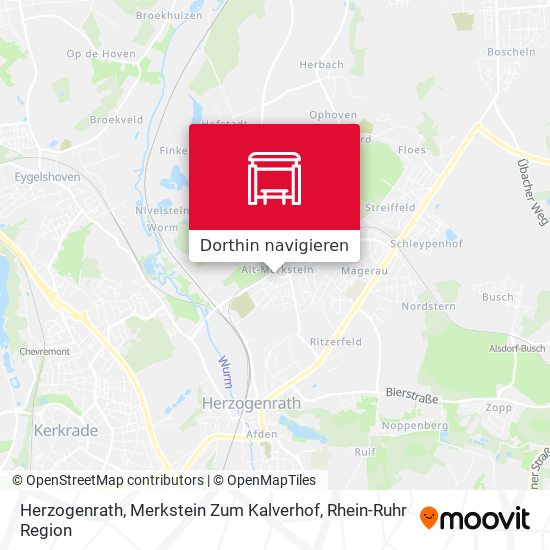 Herzogenrath, Merkstein Zum Kalverhof Karte