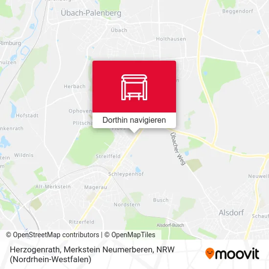 Herzogenrath, Merkstein Neumerberen Karte