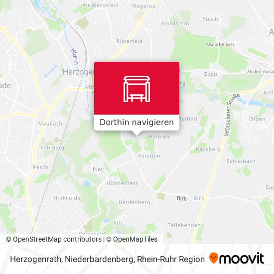 Herzogenrath, Niederbardenberg Karte
