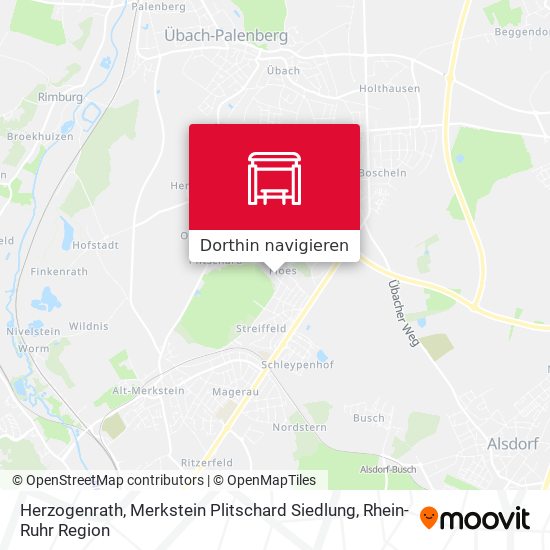 Herzogenrath, Merkstein Plitschard Siedlung Karte