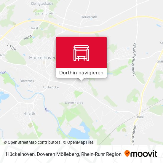 Hückelhoven, Doveren Mölleberg Karte