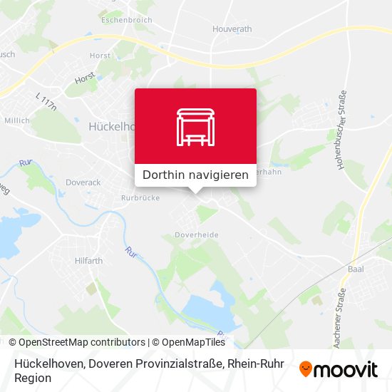 Hückelhoven, Doveren Provinzialstraße Karte