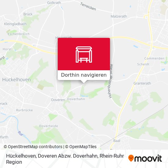 Hückelhoven, Doveren Abzw. Doverhahn Karte