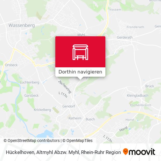 Hückelhoven, Altmyhl Abzw. Myhl Karte