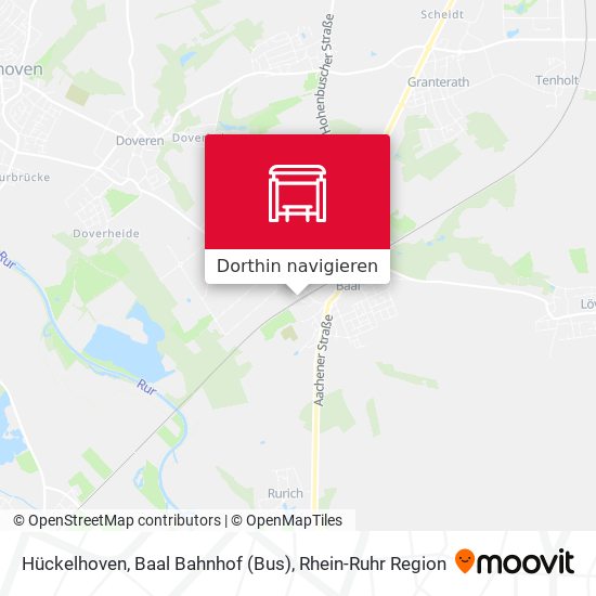 Hückelhoven, Baal Bahnhof (Bus) Karte