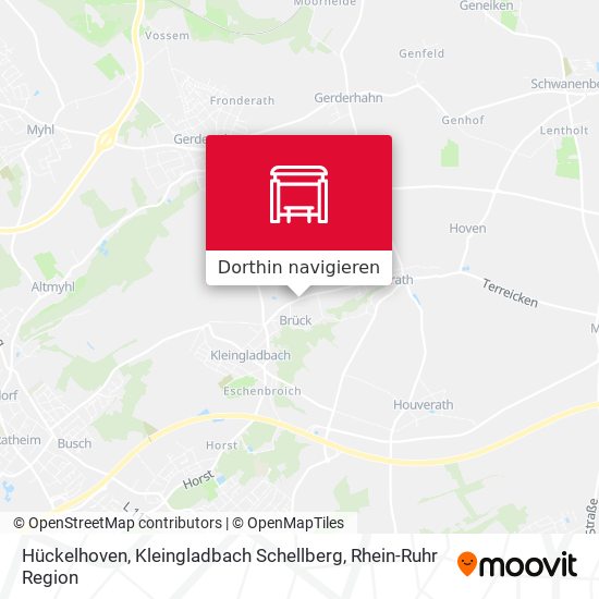 Hückelhoven, Kleingladbach Schellberg Karte