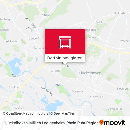 Hückelhoven, Millich Ledigenheim Karte
