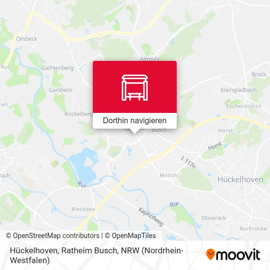 Hückelhoven, Ratheim Busch Karte