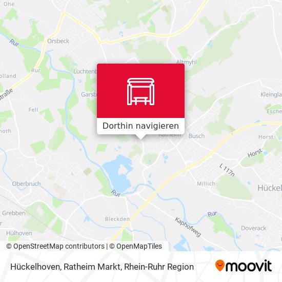 Hückelhoven, Ratheim Markt Karte