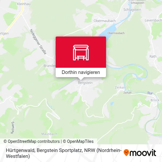 Hürtgenwald, Bergstein Sportplatz Karte