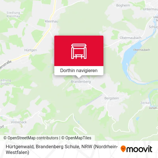Hürtgenwald, Brandenberg Schule Karte