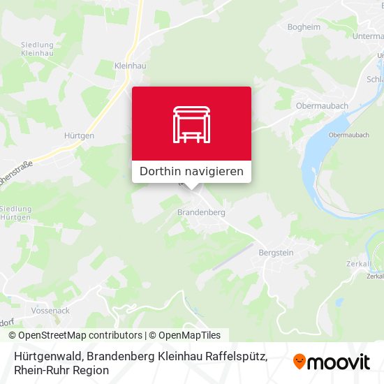 Hürtgenwald, Brandenberg Kleinhau Raffelspütz Karte
