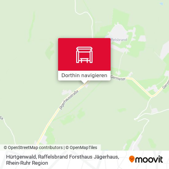Hürtgenwald, Raffelsbrand Forsthaus Jägerhaus Karte
