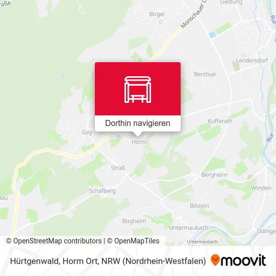 Hürtgenwald, Horm Ort Karte