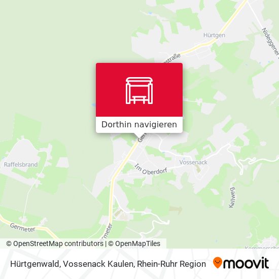 Hürtgenwald, Vossenack Kaulen Karte