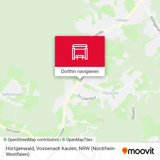 Hürtgenwald, Vossenack Kaulen Karte