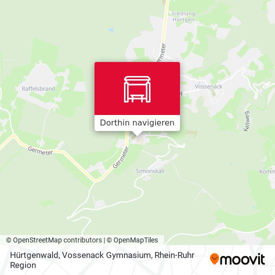 Hürtgenwald, Vossenack Gymnasium Karte