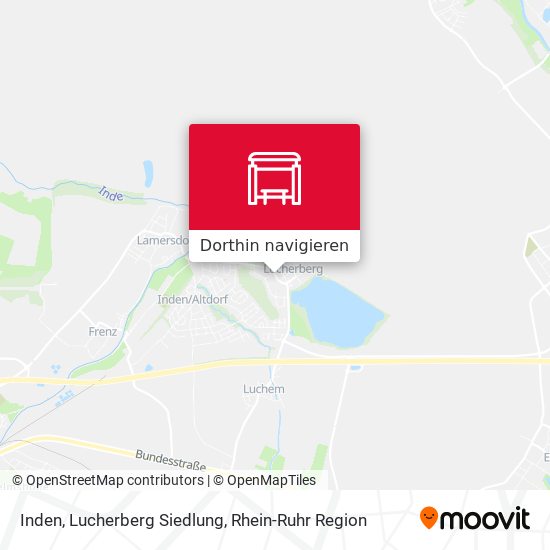 Inden, Lucherberg Siedlung Karte
