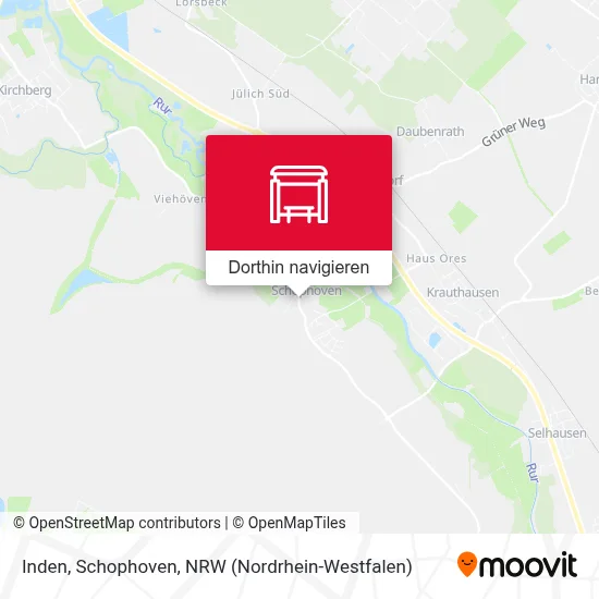 Inden, Schophoven Karte