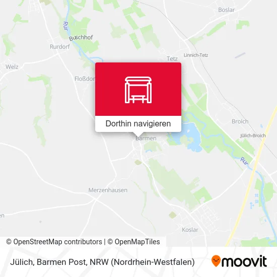 Jülich, Barmen Post Karte