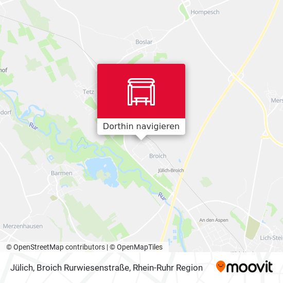 Jülich, Broich Rurwiesenstraße Karte