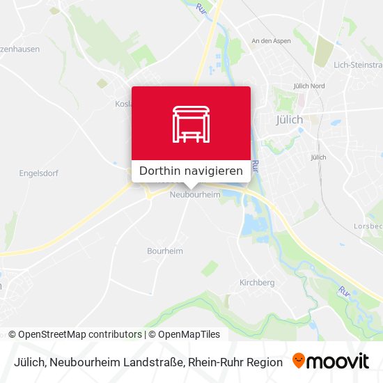 Jülich, Neubourheim Landstraße Karte