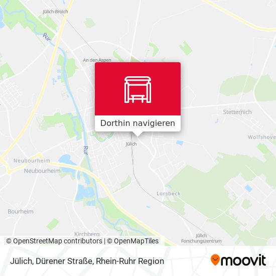 Jülich, Dürener Straße Karte
