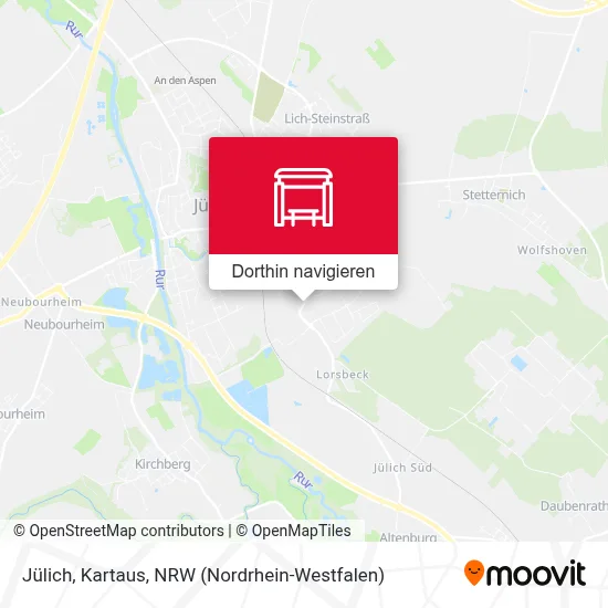 Jülich, Kartaus Karte