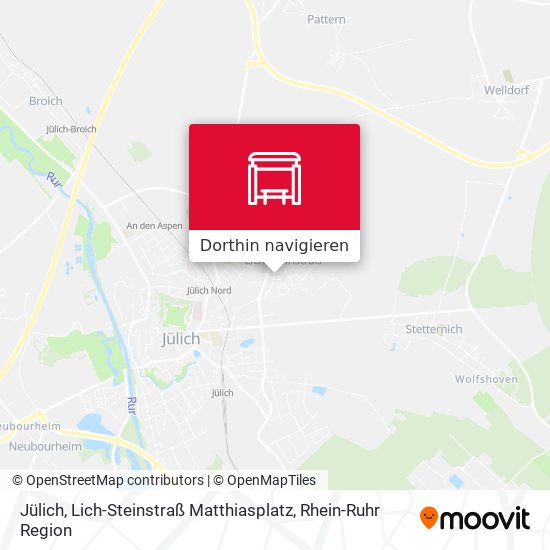 Jülich, Lich-Steinstraß Matthiasplatz Karte