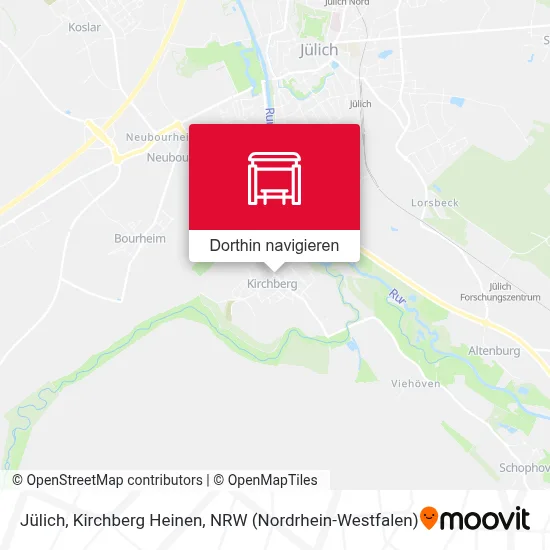 Jülich, Kirchberg Heinen Karte
