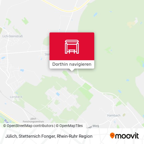 Jülich, Stetternich Fonger Karte