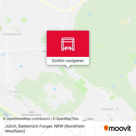 Jülich, Stetternich Fonger Karte