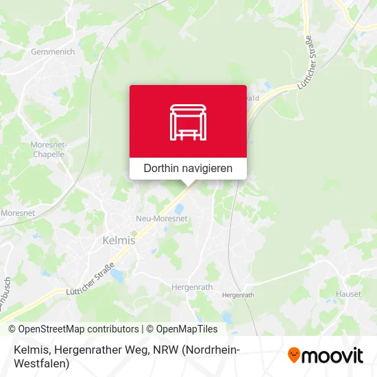 Kelmis, Hergenrather Weg Karte