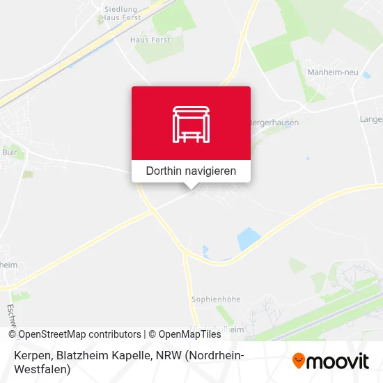 Kerpen, Blatzheim Kapelle Karte