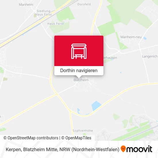 Kerpen, Blatzheim Mitte Karte