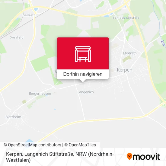 Kerpen, Langenich Stiftstraße Karte