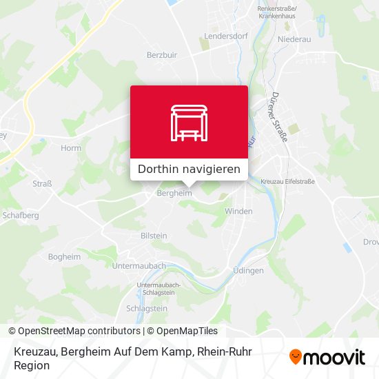Kreuzau, Bergheim Auf Dem Kamp Karte