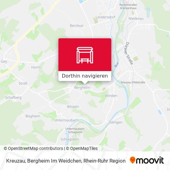Kreuzau, Bergheim Im Weidchen Karte