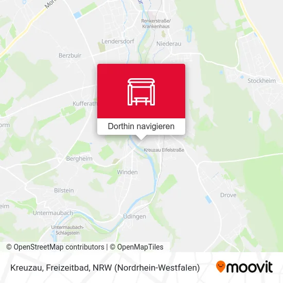 Kreuzau, Freizeitbad Karte