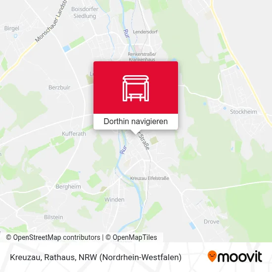 Kreuzau, Rathaus Karte