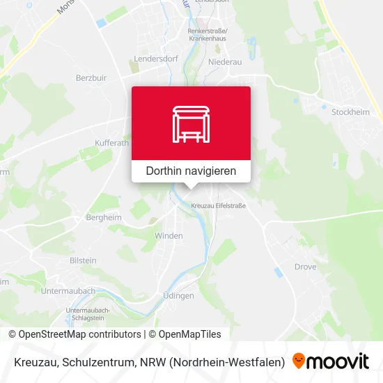 Kreuzau, Schulzentrum Karte