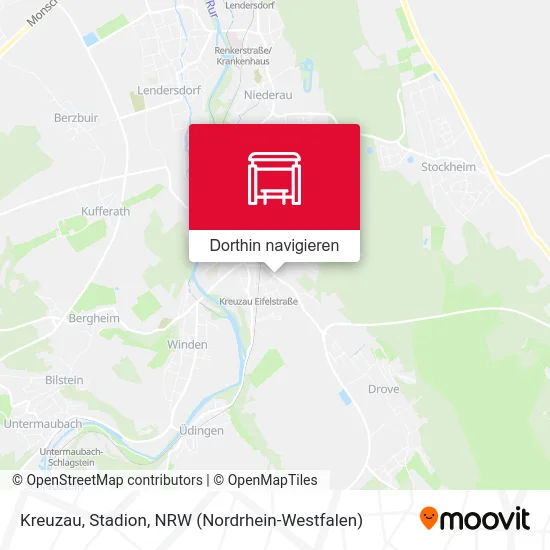 Kreuzau, Stadion Karte