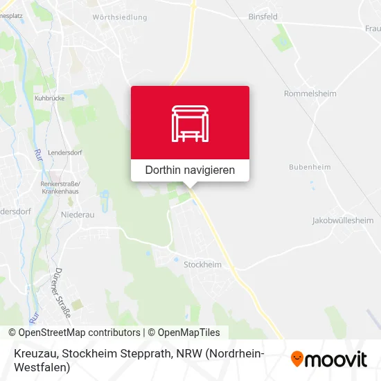 Kreuzau, Stockheim Stepprath Karte