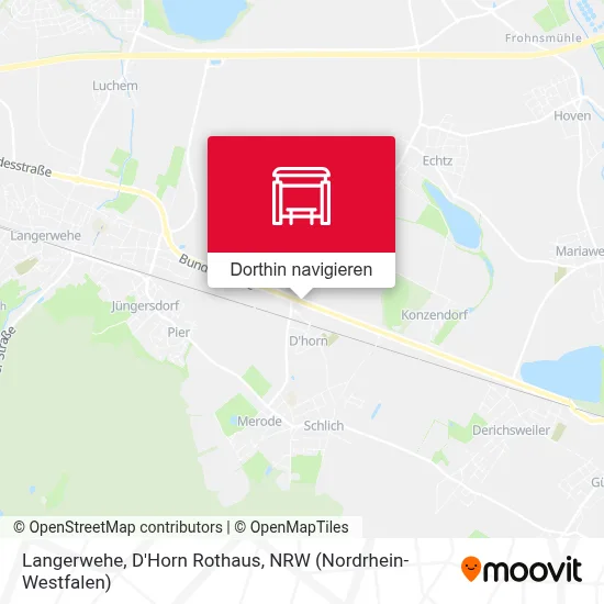 Langerwehe, D'Horn Rothaus Karte