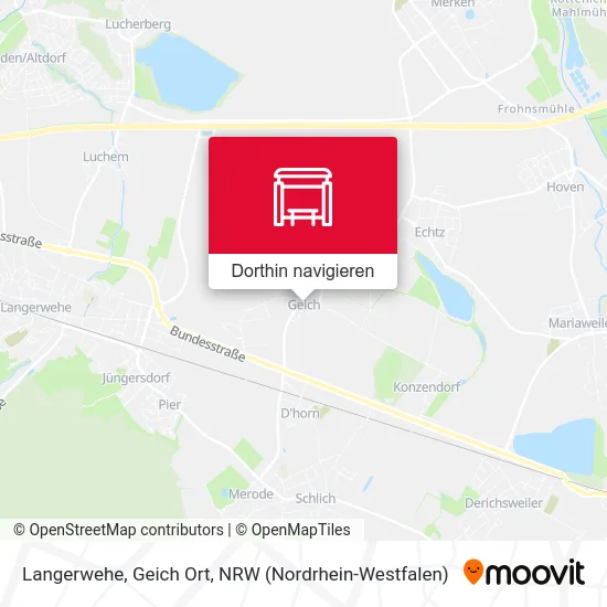 Langerwehe, Geich Ort Karte