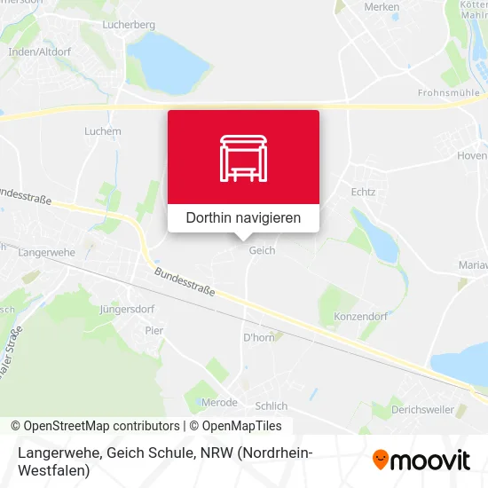 Langerwehe, Geich Schule Karte