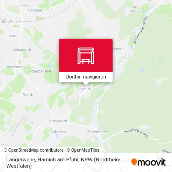 Langerwehe, Hamich am Pfuhl Karte