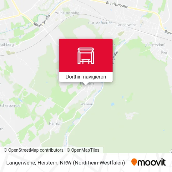 Langerwehe, Heistern Karte