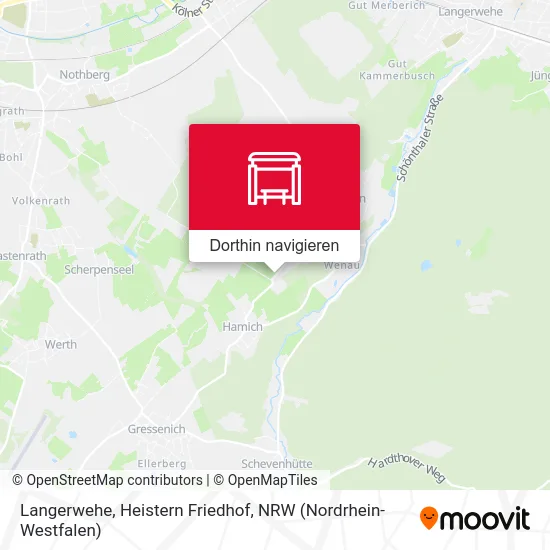 Langerwehe, Heistern Friedhof Karte